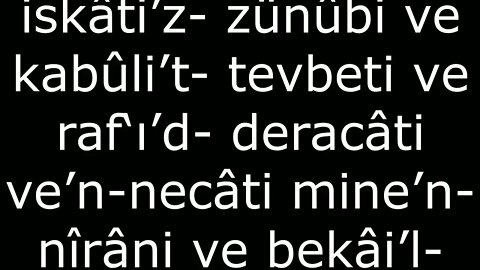 KUR’ÂN I KERÎM OKUMADAN ÖNCE OKUNACAK DUÂ