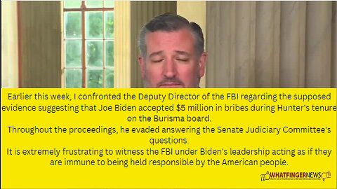 Earlier this week, I confronted the Deputy Director of the FBI regarding the supposed