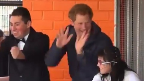 Prince Harry continues his Chile tour