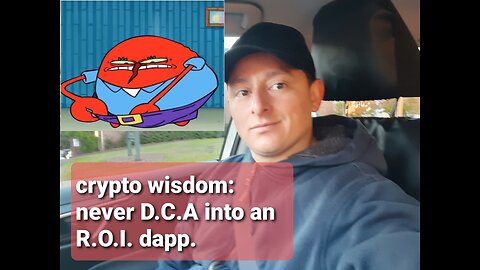 crypto wisdom: Never dca into an r.o.i. dapp.