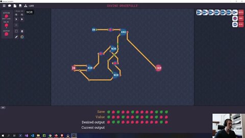 Turing Complete - Saving Gracefully, My solution (probably not optimal)