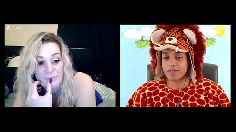 Costume lion goes on omegle