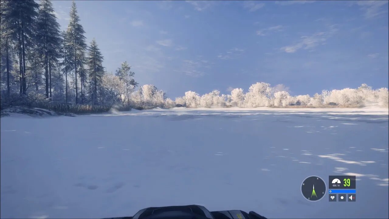 Skidding Around On A Frozen Lake In Medved-Taiga - theHunter: Call Of The Wild DLC - Let's Drive