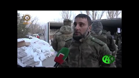 Chechen ROF Delivers Food For The Troops & Civilians! Keeping Up Daily Deliveries For Both!