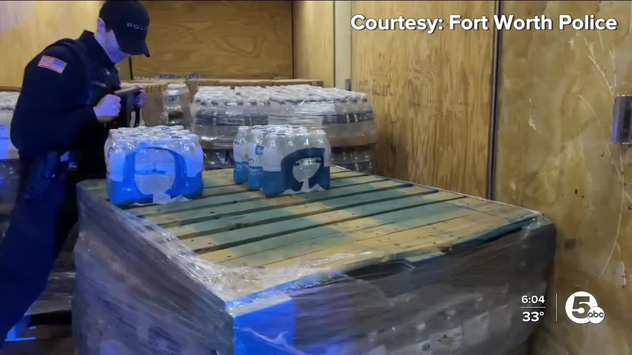 Fort Worth Police, Amazon donating about 64,000 bottles of water to East Palestine