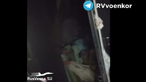 Russian Forces Advancing Came Across A Group Of Ukranainans In An Armored Ford Transit