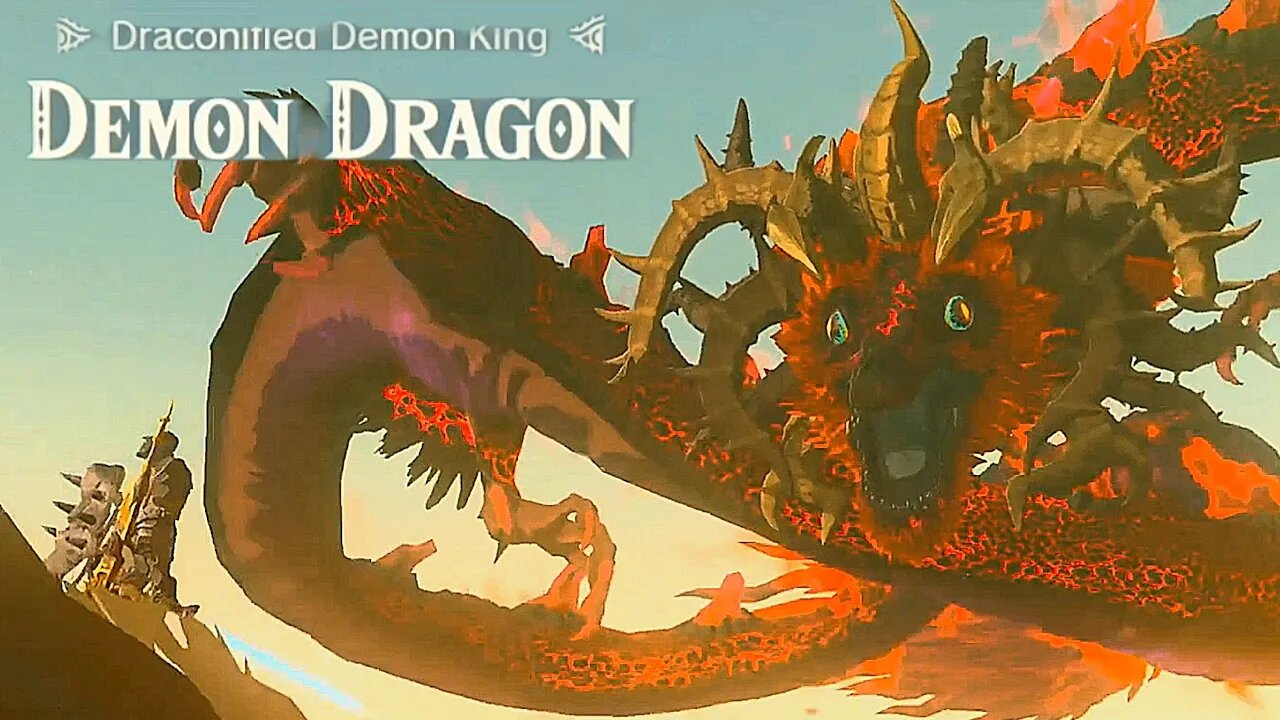 Defeating Demon Dragon "Draconified Demon King" - The Legend of Zelda: Tears of the Kingdom