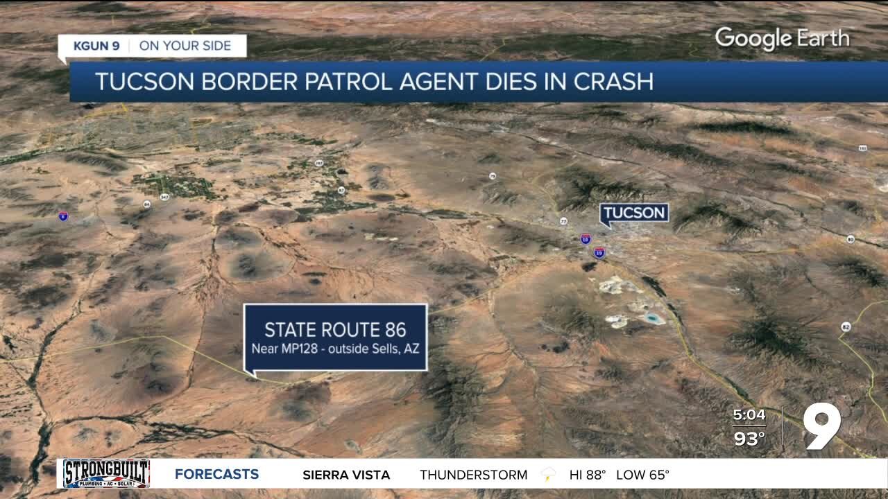 Tucson sector border patrol agent dies in crash near Sells