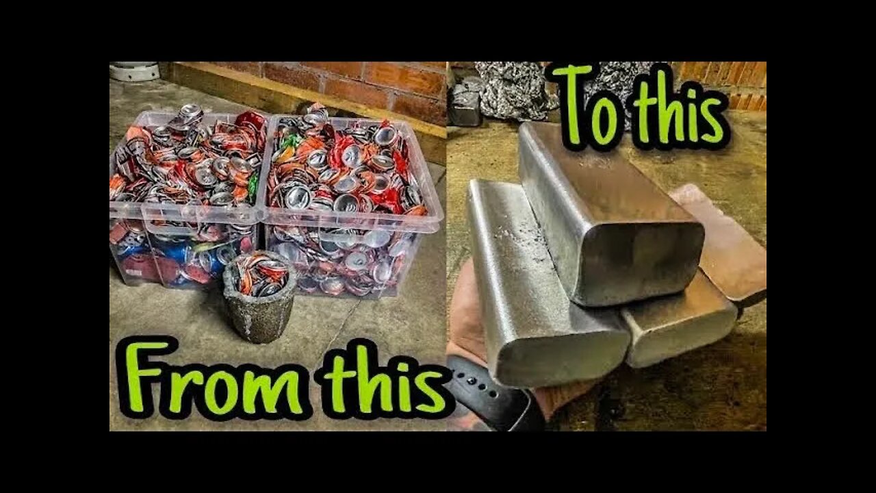 Aluminum Can Meltdown at Home and Make Clean Aluminum Ingots