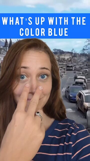 Why does the color blue not burn.