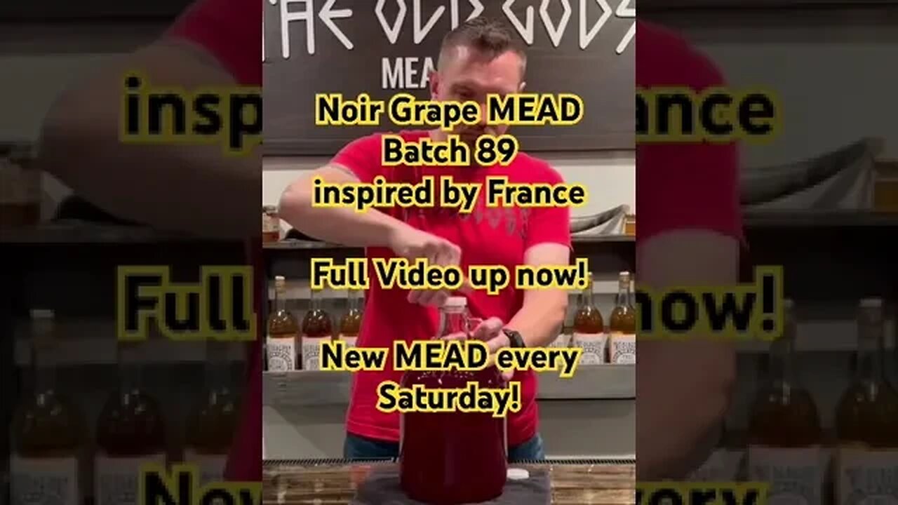 Noir Grape MEAD! Batch 89 inspired by France! New MEAD every Saturday! #mead #honeywine #france