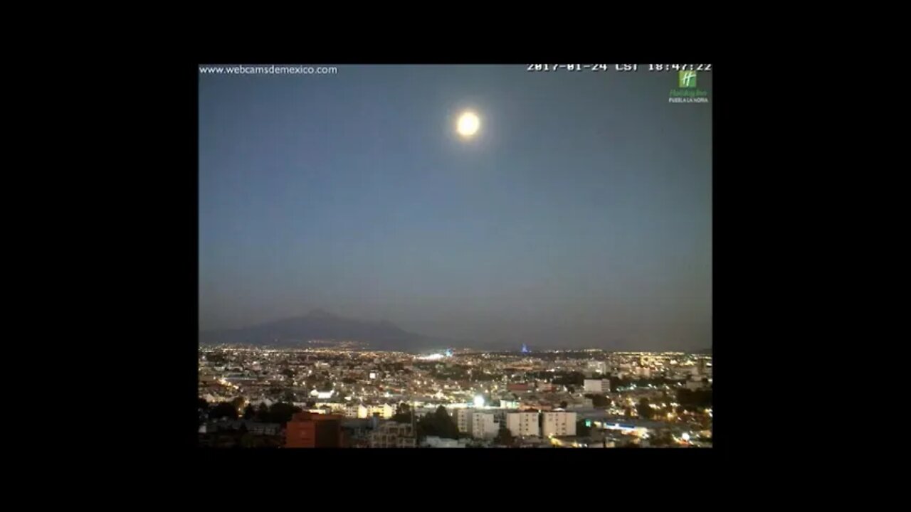 Glowing Orb Flys Out of Mexican Volcano