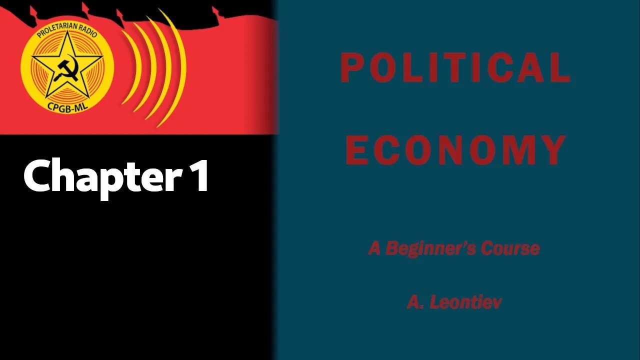 A Leontiev Political Economy A Beginner's Course - Chapter 1