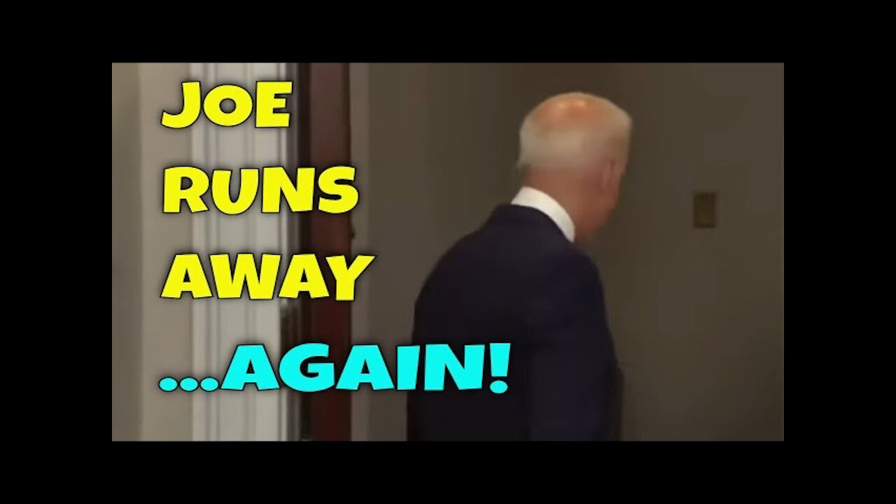 Biden RUNS AWAY again from hard questions from the press about Afghanista