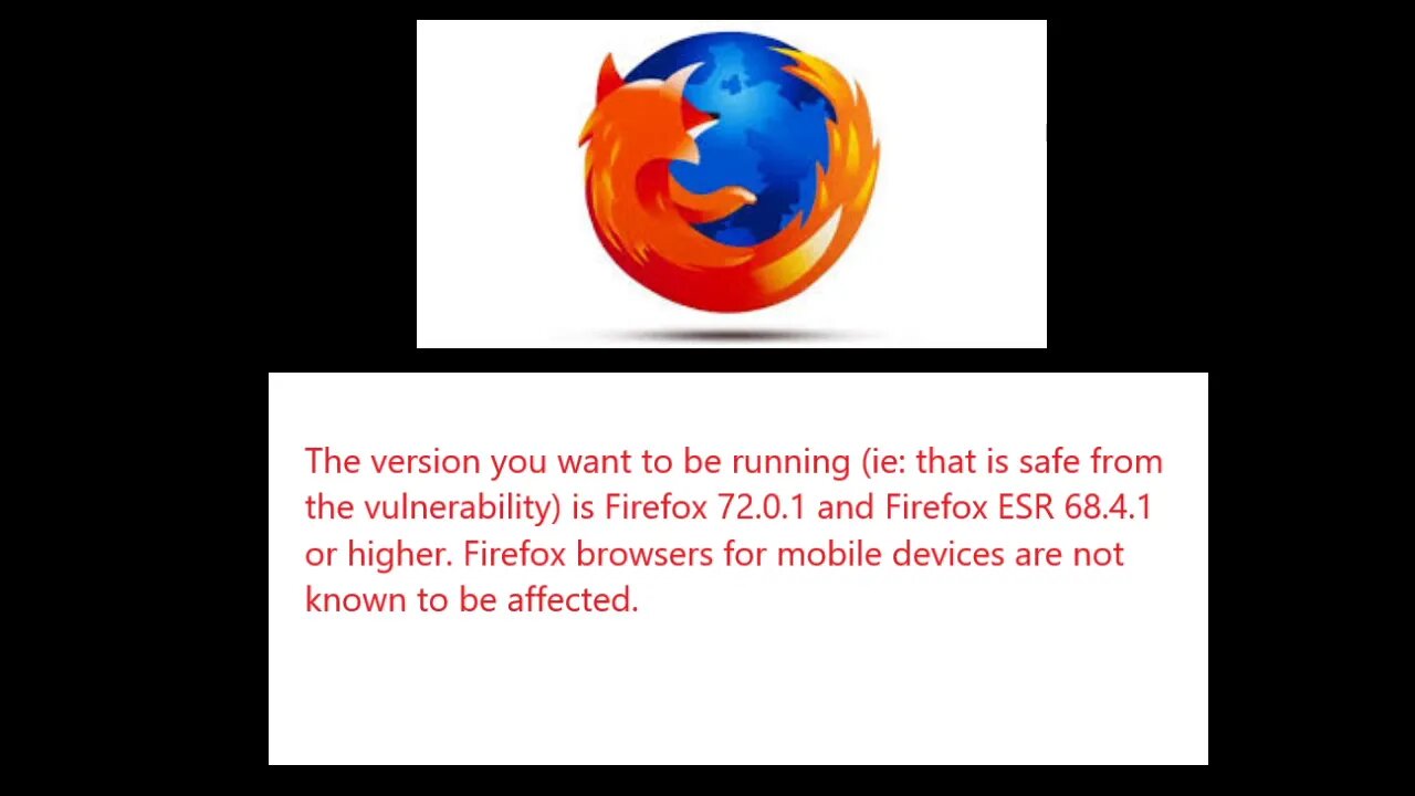 Firefox Browser Homeland Security Warning