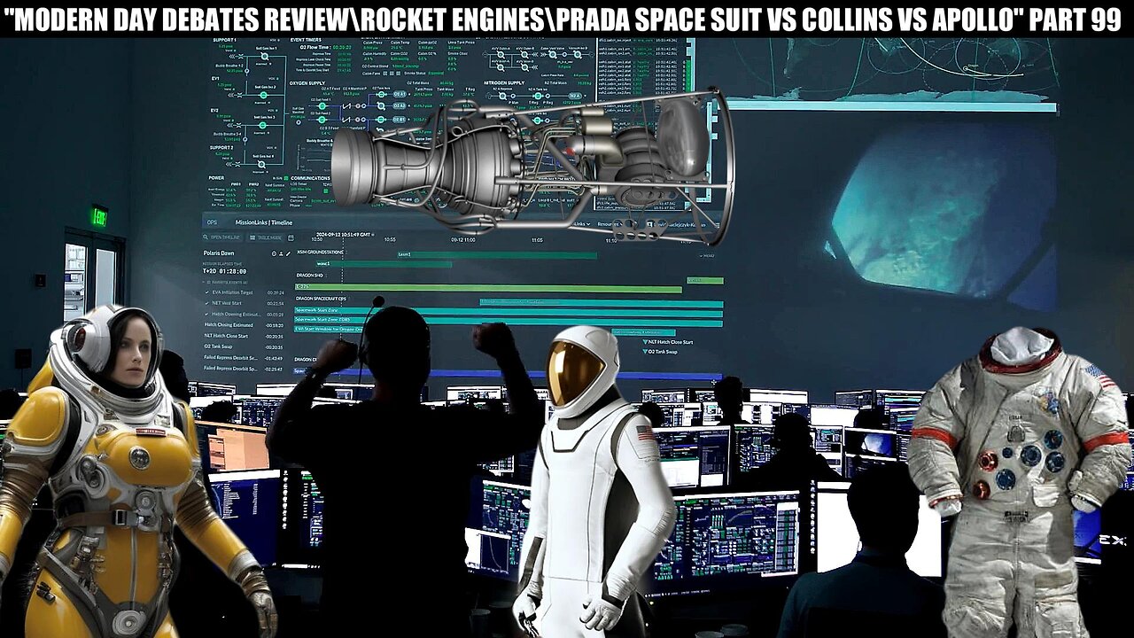 " MODERN DAY DEBATES REVIEW\ROCKET ENGINES\ PRADA SPACE SUIT VS COLLING VS APOLLO" PART 99