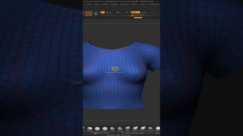 Как добавить толщину в Zbrush / How to add thickness in Zbrush #shorts