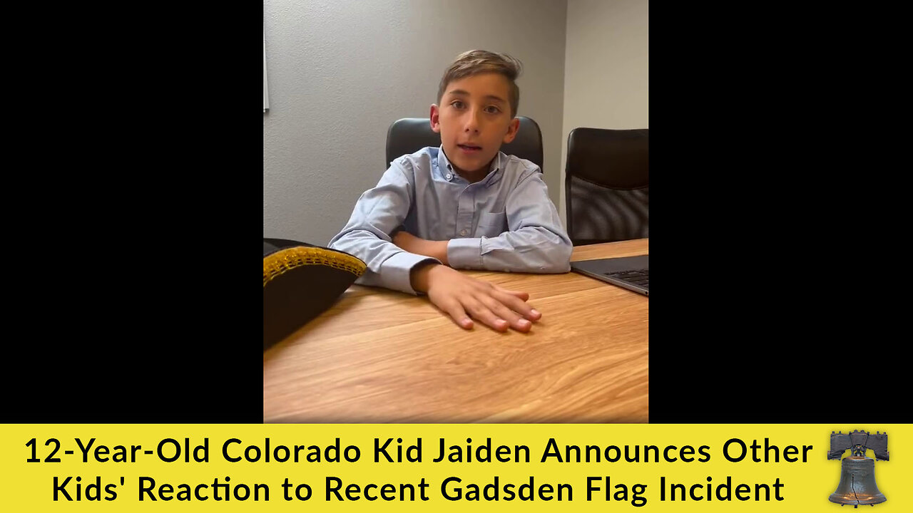 12-Year-Old Colorado Kid Jaiden Announces Other Kids' Reaction to Recent Gadsden Flag Incident