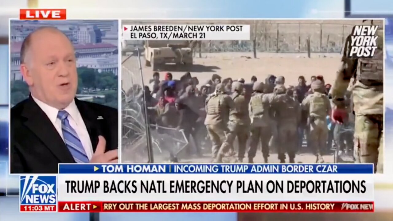 Donald Trump's New Border Czar Tom Homan Vows To Find 300k Missing Migrant Children