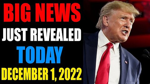 BIG NEWS JUST REVEALED TODAY DECEMBER 1, 2022