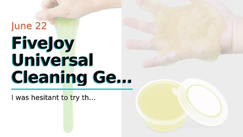 FiveJoy Universal Cleaning Gel for Car Detailing, Reusable Car Interior Cleaner Putty, Auto Sli...