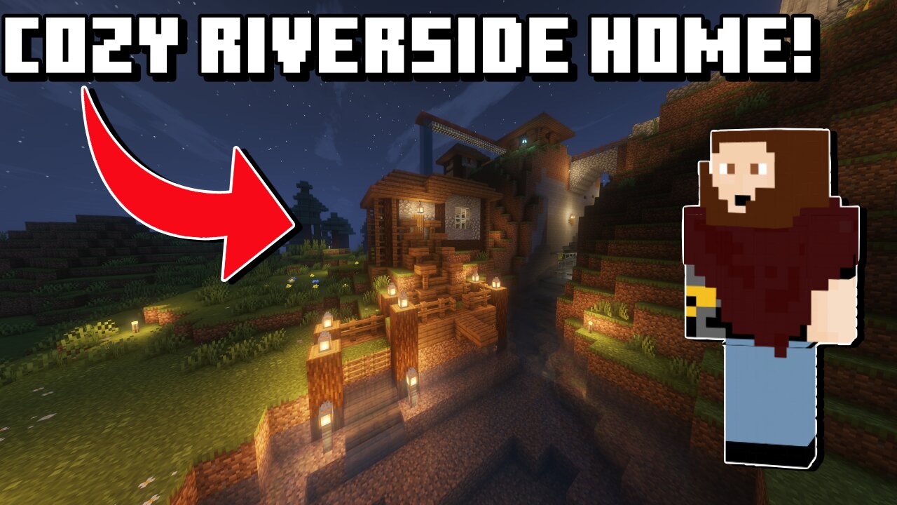 Cozy Riverside House In Minecraft Survival!