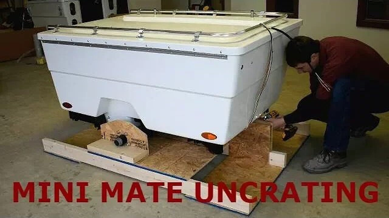 Uncrating a Mini Mate Motorcycle Camper