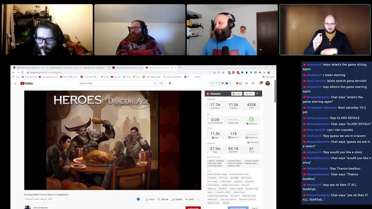 Chat Plays D&D Waterdeep: Dragon Heist! Come Play With Us!