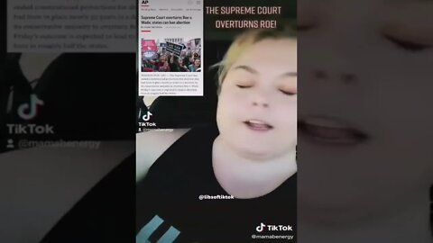 Pro-choice woman ♀️ suffering an anger attack. She's so tender!