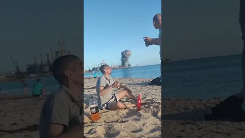 Casual day on the beach in #ukraine #ukrainewar