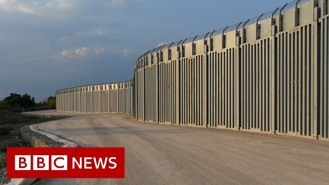 Greece installs fence and surveillance system on its border with Turkey - BBC News