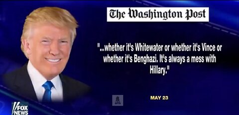 Trump on WACO connected Vince Foster suicide