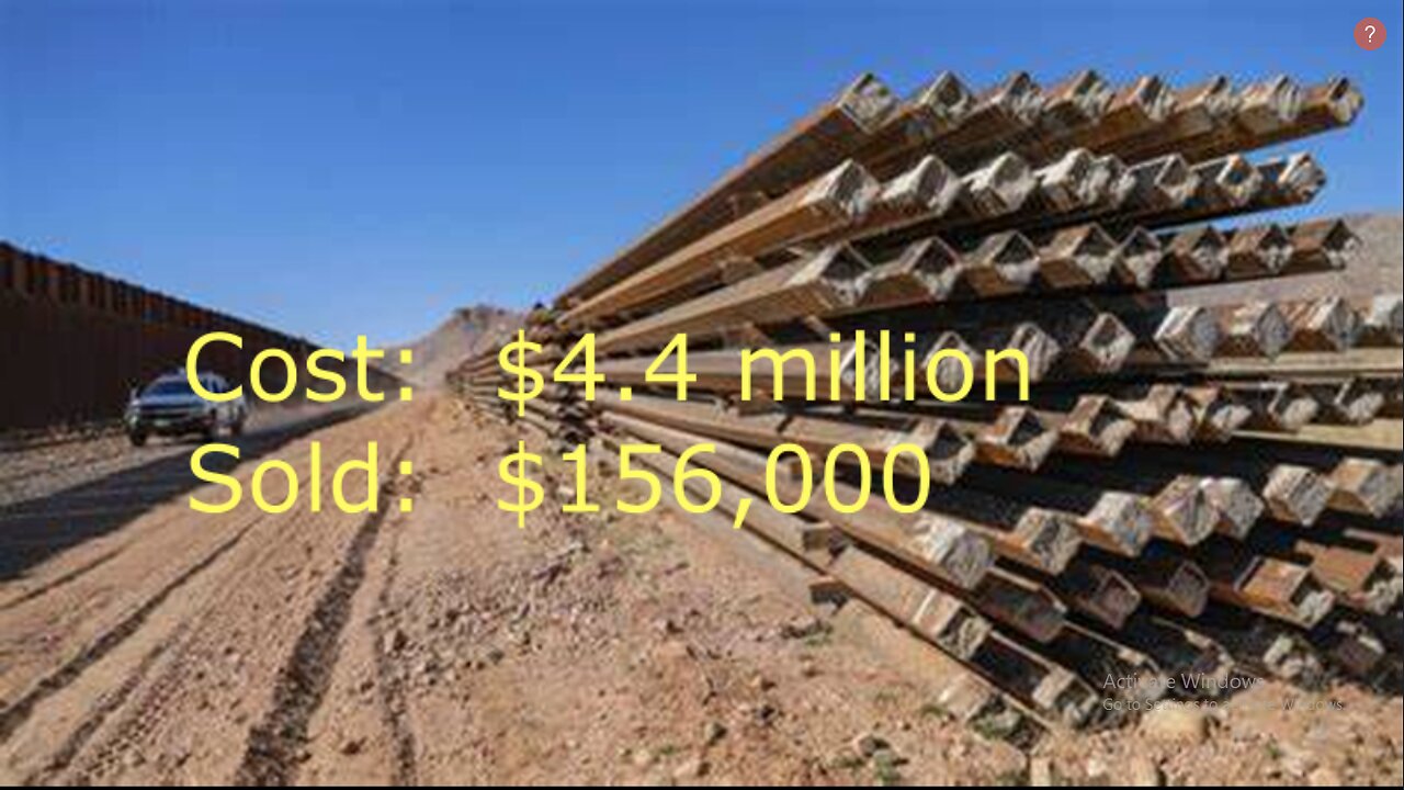 We Got $.03 on the Dollar for Unused Border Wall
