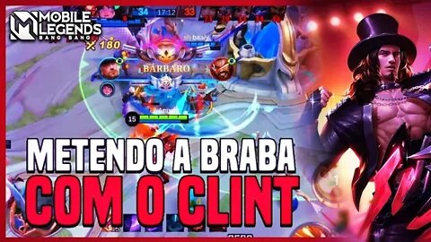 Como fazer BÁRBARO de CLINT | Celular até TRAVOU | MLBB