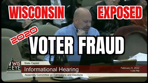 EXPOSED🚨WI Blatant Election Fraud🚨