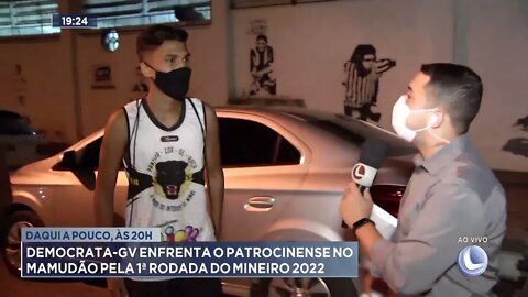 Daqui a pouco, às 20h:Democrata-GV enfrenta o Patrocinense no Mamudão pela 1ª rodada do mineiro 2022