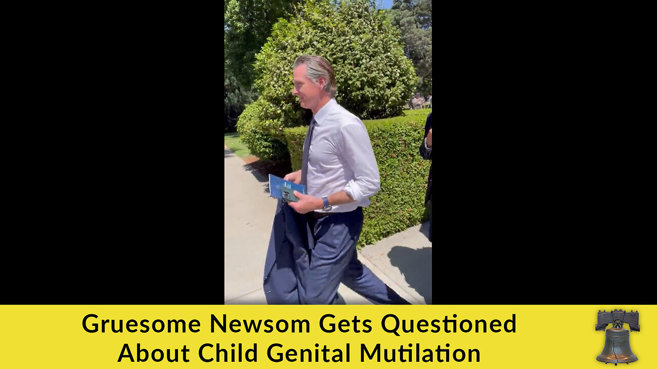 Gruesome Newsom Gets Questioned About Child Genital Mutilation