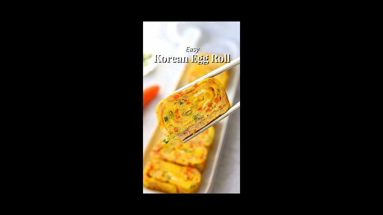 Easy Korean egg roll