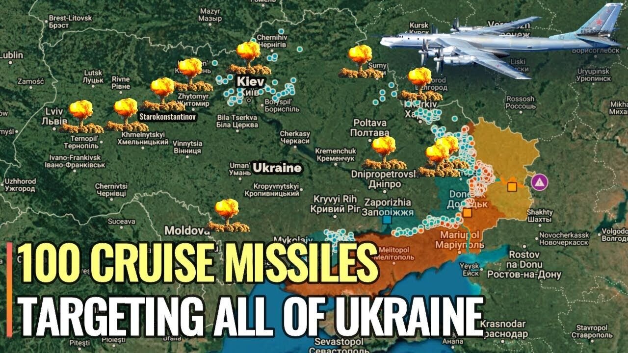 Russian cruise missile flew in different directions over Ukraine