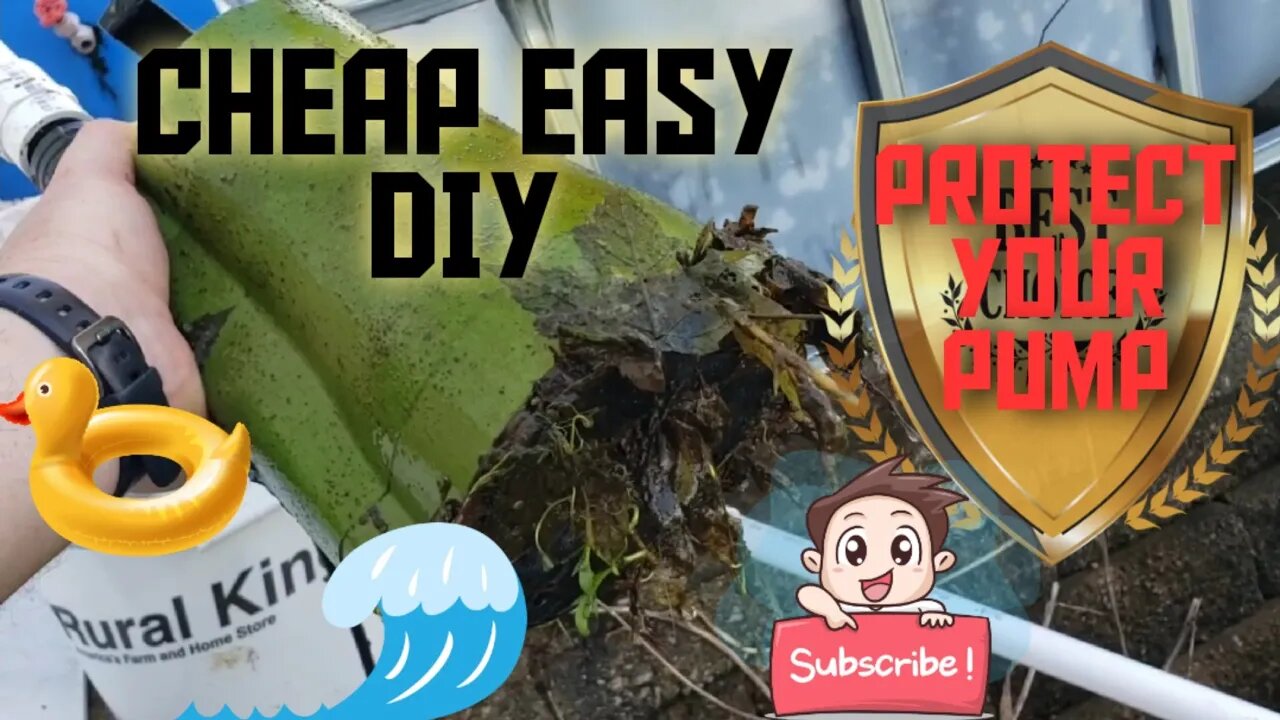The cheap easy DIY way to Protect your water pump in your aquaponics / hydroponics pond