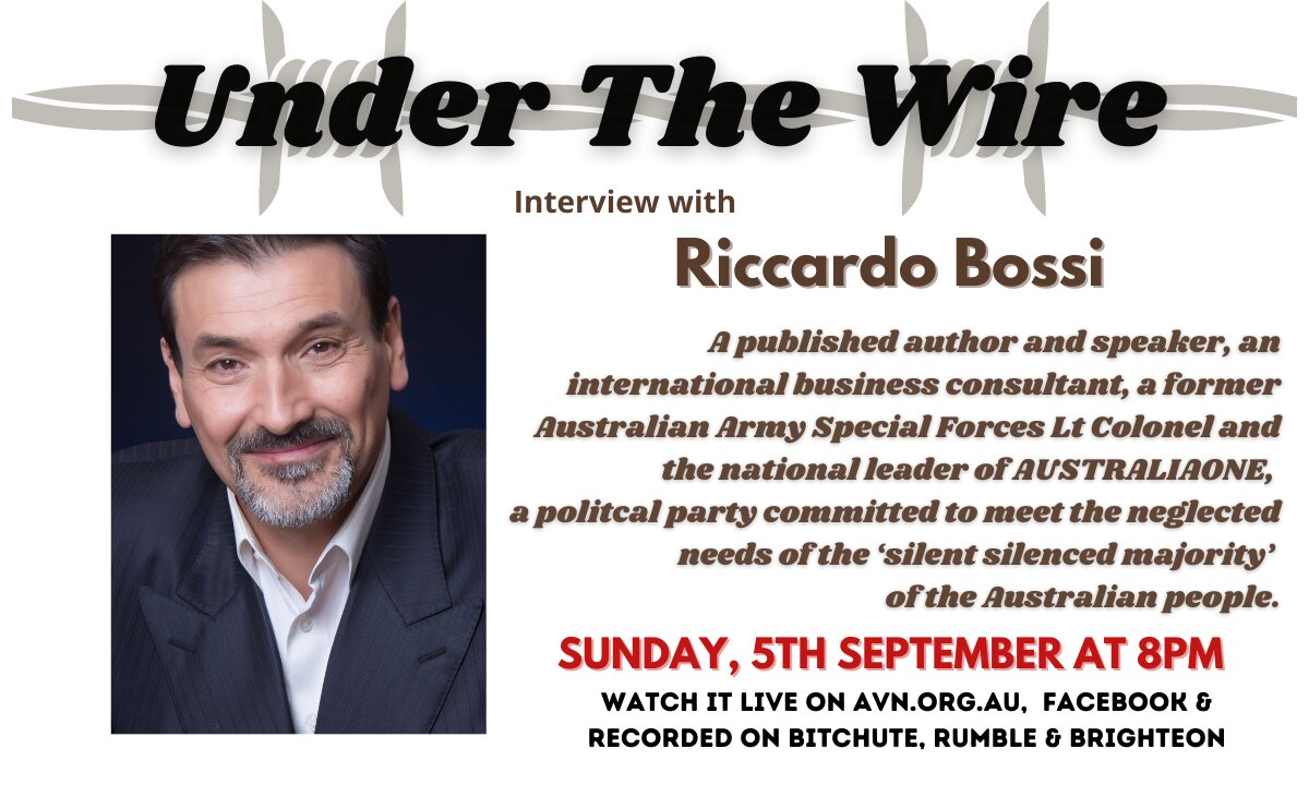 Under the Wire - Ex-SAS officer and QLD Candidate, Ricardo Bossi