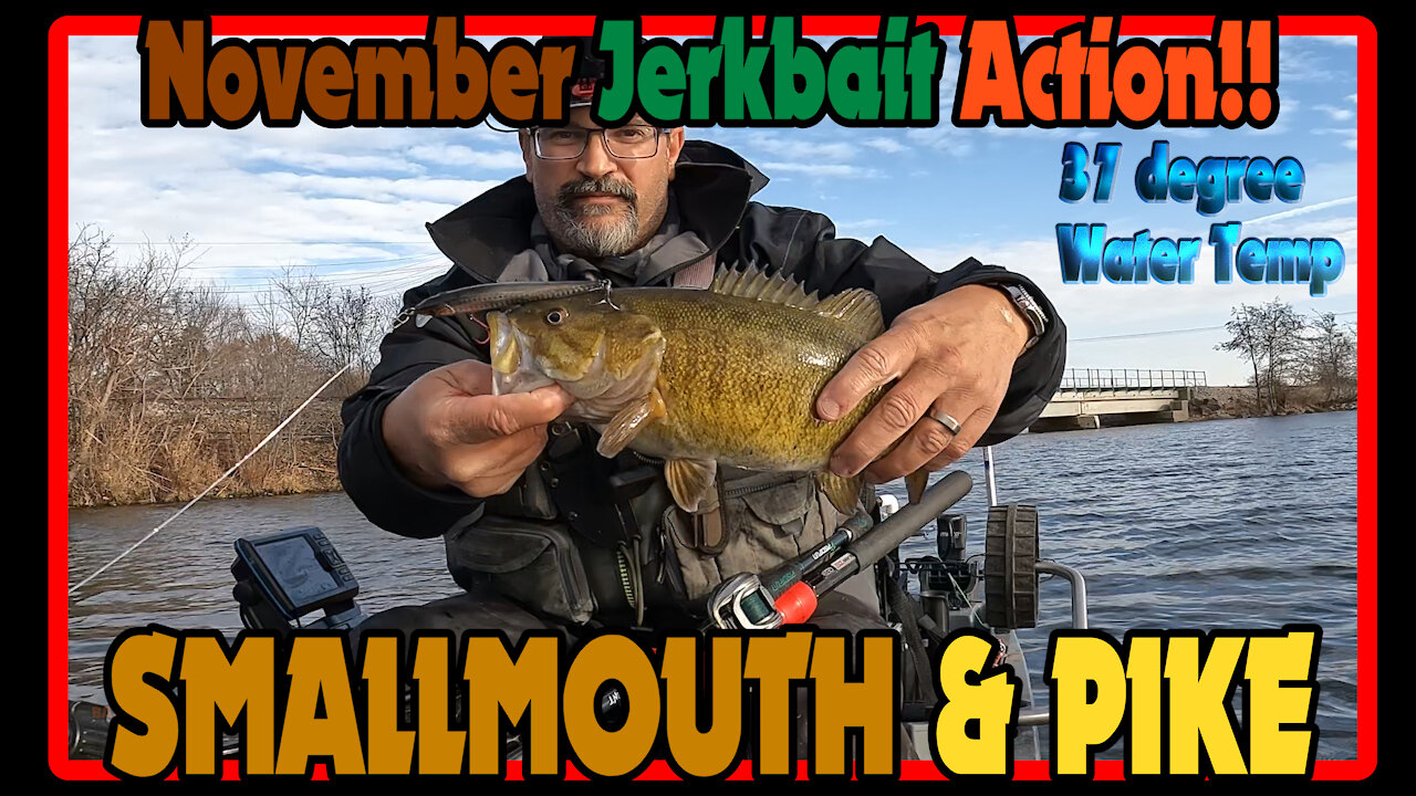 November Cold Water (37 Degrees) Jerkbait Kayak Fishing with the Native Slayer Max 12.5