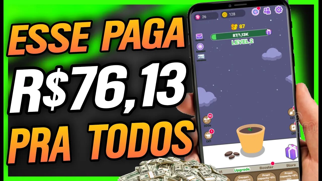 [MEGA LANÇAMENTO] O MELHOR JOGO que GANHA DINHEIRO de VERDADE - PAGANDO EM Dólar