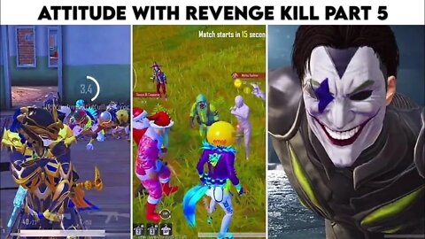 Pubg Mobile Attitude 😈 With Revenge Kill Random Conqueror Player 😮 | Part 5 | Xbot 2.0