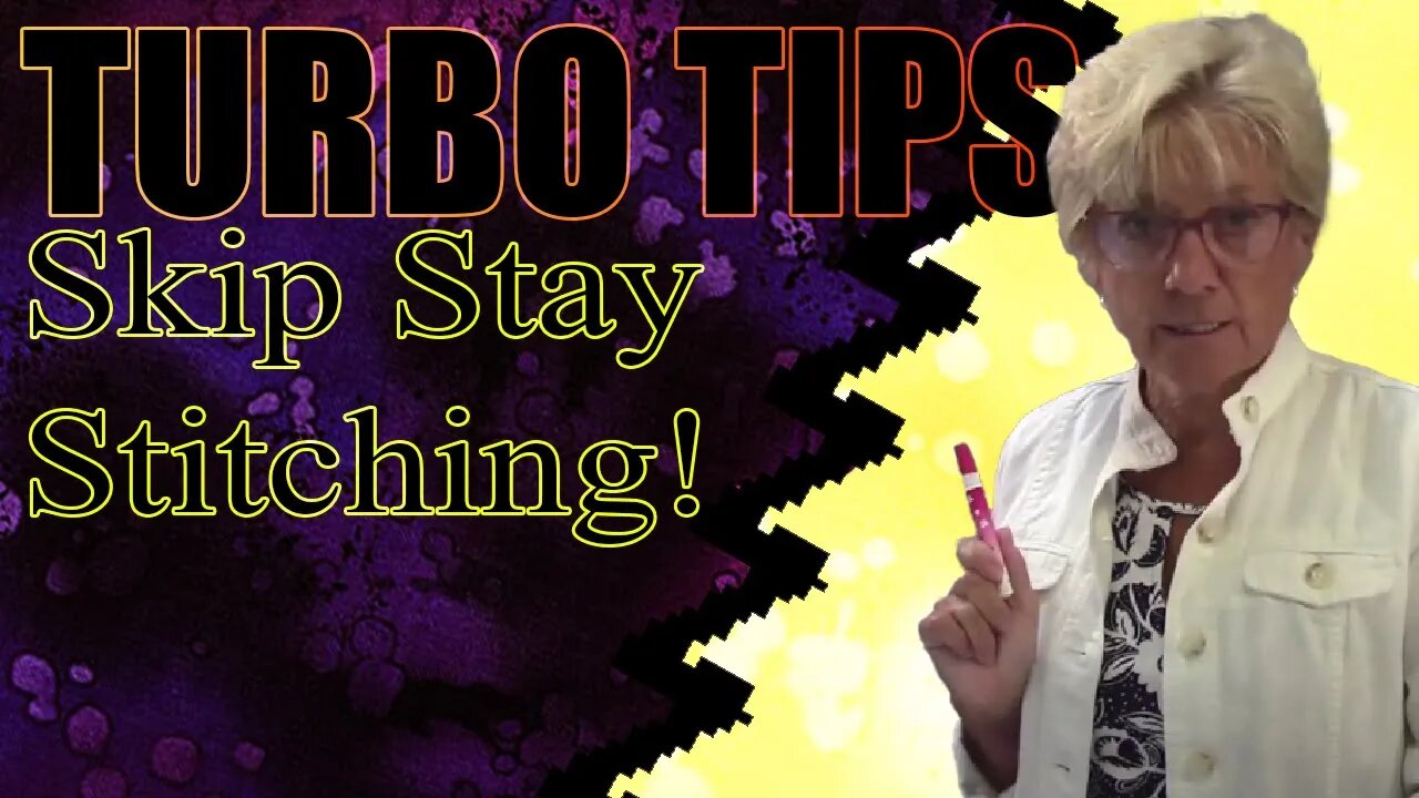 Becky Using Glue Instead of Stay Stitching! Turbo Tips!