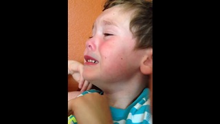 Adorable temper tantrum caught on camera