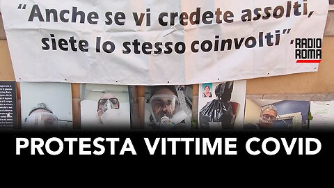 PROTESTA FAMILIARI VITTIME COVID AL MINISTERO DELLA SALUTE