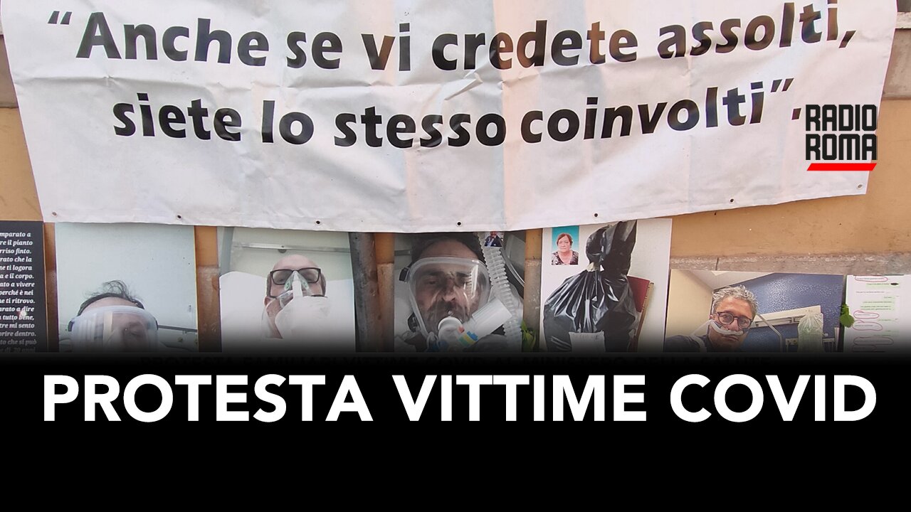 PROTESTA FAMILIARI VITTIME COVID AL MINISTERO DELLA SALUTE