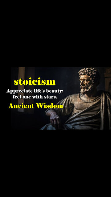 stoicism - Appreciate life's beauty; feel one with stars.