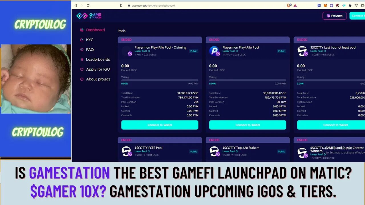 Is Gamestation The Best Gamefi Launchpad On Matic? $GAMER 10X? Gamestation Upcoming IGOs & Tiers.